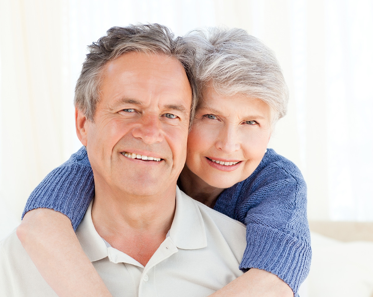 Happy couple enjoying silence